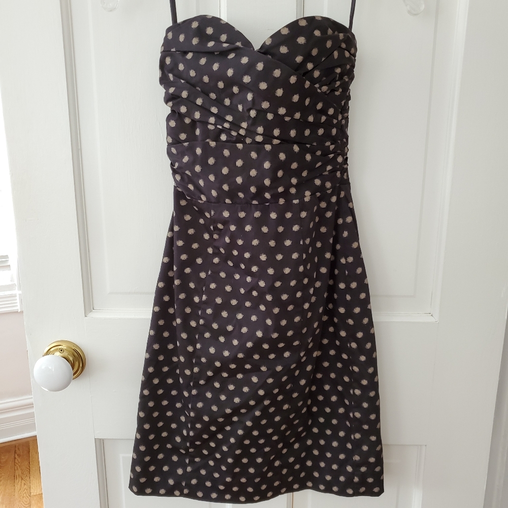 H&M Polkadot Black Strapless Dress Retro Vibes 🖤